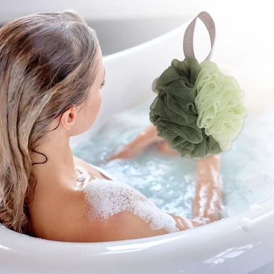 Unique Bargains Two Color Bath Shower Loofah Sponge 1 Pc 3 Unique Bargains Two Color Bath Shower Loofah Sponge 1 Pc - Image 3