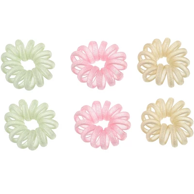 Unique Bargains Spiral Hair Ties Coil Hair Ties Hair Accessories For Women 6 Pcs 5 Unique Bargains Spiral Hair Ties Coil Hair Ties Hair Accessories For Women 6 Pcs - Image 5