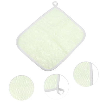 Unique Bargains Double Side Elasticity Body Scrub Towel Beige 1 Pc 2 Unique Bargains Double Side Elasticity Body Scrub Towel Beige 1 Pc - Image 2