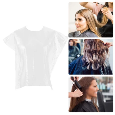 Unique Bargains Disposable Hair Cutting Cape Clear 50 Pcs 4 Unique Bargains Disposable Hair Cutting Cape Clear 50 Pcs - Image 4