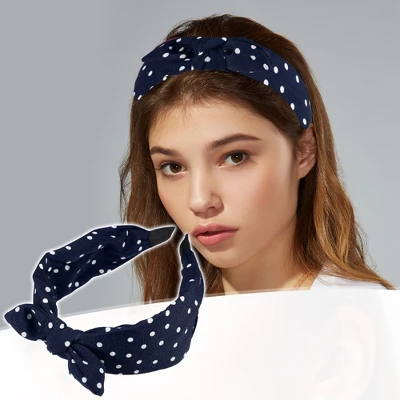 Unique Bargains Women's Bowknot Headband With Bunny Ears 2.17 Inch Wide 1 Pc 1 Unique Bargains Women's Bowknot Headband With Bunny Ears 2.17 Inch Wide 1 Pc