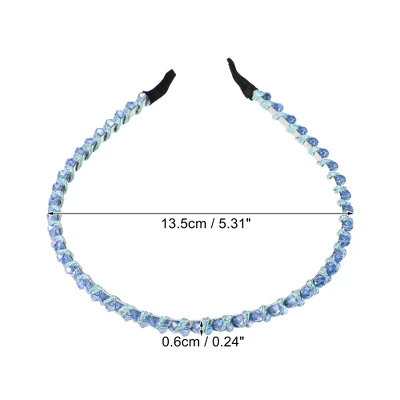 Unique Bargains Women's Rhinestone Hair Hoop Headband 0.24 Inch Wide 1 Pc 3 Unique Bargains Women's Rhinestone Hair Hoop Headband 0.24 Inch Wide 1 Pc - Image 3