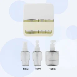 Unique Bargains Reusable Travel Container Set 3 Pcs