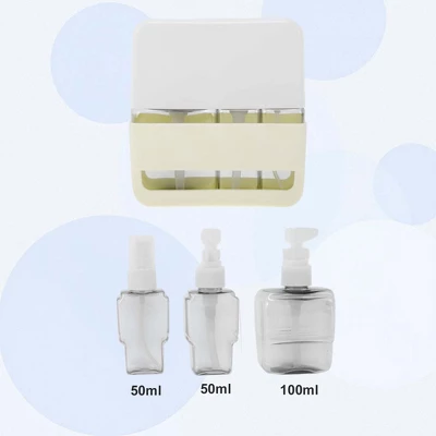 Unique Bargains Reusable Travel Container Set 3 Pcs 1 Unique Bargains Reusable Travel Container Set 3 Pcs