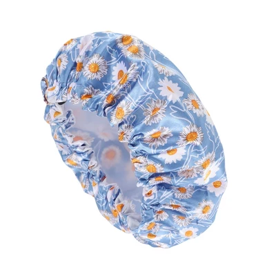 Unique Bargains Women's Flowers Bath Cap 1 Pc 4 Unique Bargains Women's Flowers Bath Cap 1 Pc - Image 4