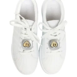 Unique Bargains Heart Shoelace Charms Silver Tone Gray 1 Pair