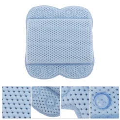 Unique Bargains Curved Style Bath Pillow 13.78"x12.2"x2.17" 1 Pc