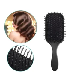 Unique Bargains Paddle Hair Brush Barber Brush Tools For Men And Women Styling Comb For Curly Straight Wavy Hair 1 Pcs