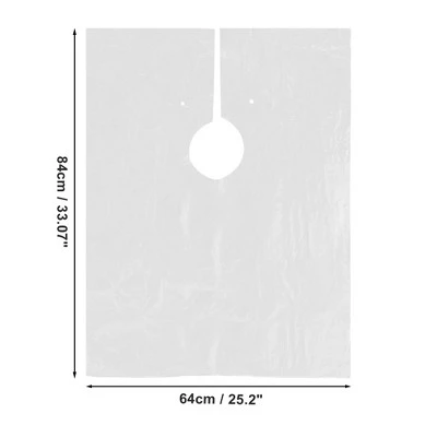 Unique Bargains Disposable Hair Cutting Cape Clear 50 Pcs 3 Unique Bargains Disposable Hair Cutting Cape Clear 50 Pcs - Image 3