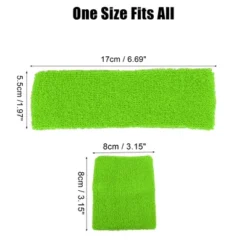 Unique Bargains Stretchy Cotton Blend Sweat Absorbing Sport Headband Wristband Fluorescent Green 3 Pcs 7 Unique Bargains Stretchy Cotton Blend Sweat Absorbing Sport Headband Wristband Fluorescent Green 3 Pcs -UNIQUE BARGAIN Shop GUEST 9c63b1b2 09c7 4ee9 84b9 b1e2bb528e76