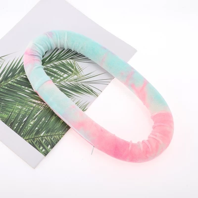 Unique Bargains Women's Tie-dye Hair Rollers 11.42"x5.31" Pink White 1pc 5 Unique Bargains Women's Tie-dye Hair Rollers 11.42"x5.31" Pink White 1pc - Image 5