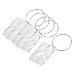 Unique Bargains Aluminium Lightweight Backpack Identifier Card Travel Luggage Tags 5 Pcs -UNIQUE BARGAIN Shop GUEST 9da94cf2 6538 4bb6 a499 99e972f62977