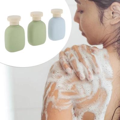 Unique Bargains Refillable Flip Cap Travel Container Set 100ml 3Pcs 3 Unique Bargains Refillable Flip Cap Travel Container Set 100ml 3Pcs - Image 3