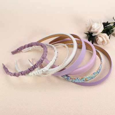 Unique Bargains Women's Fashion Different Designs Faux Pearl Headbands Set Multicolored 8 Pcs 4 Unique Bargains Women's Fashion Different Designs Faux Pearl Headbands Set Multicolored 8 Pcs - Image 4