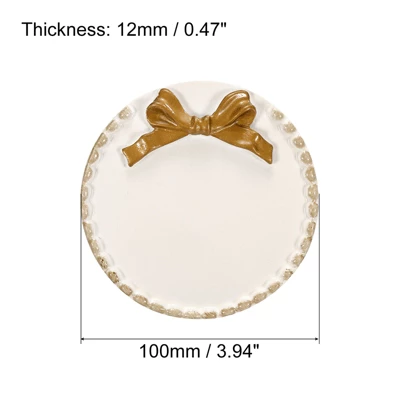 Unique Bargains Mini Vintage Decorative Resin Bow-Knot Decorative Jewelry Tray 2 Pcs 1 Unique Bargains Mini Vintage Decorative Resin Bow-Knot Decorative Jewelry Tray 2 Pcs