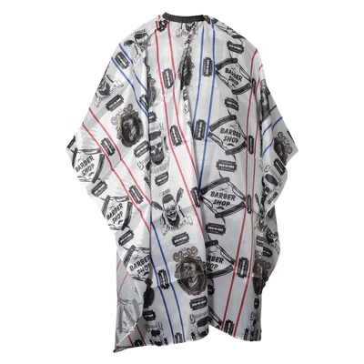 Unique Bargains Fashion Hair Cut Barber Cape 65.35"x57.09" Black White 1 Pc 6 Unique Bargains Fashion Hair Cut Barber Cape 65.35"x57.09" Black White 1 Pc - Image 6