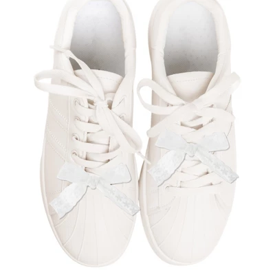 Unique Bargains Bow Style 2 Shoelace Charms White 1 Pair 1 Unique Bargains Bow Style 2 Shoelace Charms White 1 Pair