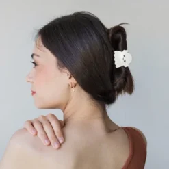 Unique Bargains Halloween Cute Ghost Design Claw Clip White 1 Pc