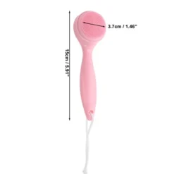 Unique Bargains Women's Cute Cat Ears Headbands Silicone Facial Cleansing Brush Pink 2 Pcs