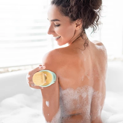 Unique Bargains Handle Bath Brush 4.72"x2.36" 1 Pc 1 Unique Bargains Handle Bath Brush 4.72"x2.36" 1 Pc