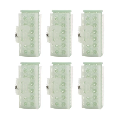 Unique Bargains Women's Heatless Voluminous Hair Roller 2.72"x1.30" Green 6pcs 4 Unique Bargains Women's Heatless Voluminous Hair Roller 2.72"x1.30" Green 6pcs - Image 4