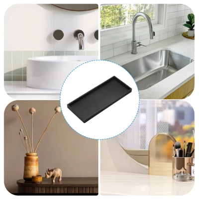 Unique Bargains Silicone Waterproof Anti-slip Bathroom Soap Dispenser Tray 4 Unique Bargains Silicone Waterproof Anti-slip Bathroom Soap Dispenser Tray - Image 4