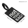 Unique Bargains PVC Durable Lightweight Travel Baggage Suitcases Tag
