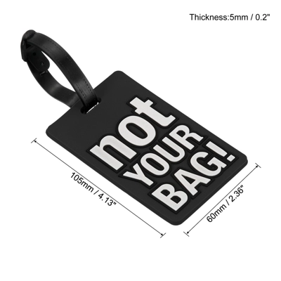 Unique Bargains PVC Durable Lightweight Travel Baggage Suitcases Tag 1 Unique Bargains PVC Durable Lightweight Travel Baggage Suitcases Tag