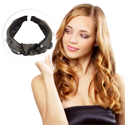 Unique Bargains Women's Sparkle Bling Mesh Faux Pearl Rhinestone Padded Headband 1.3 Inch Wide 1 Pc 5 Unique Bargains Women's Sparkle Bling Mesh Faux Pearl Rhinestone Padded Headband 1.3 Inch Wide 1 Pc - Image 5