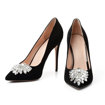 Unique Bargains Women's Rhinestone Shoe Buckle 1.97"x1.57" Silver Tone 2 Pcs 5 Unique Bargains Women's Rhinestone Shoe Buckle 1.97"x1.57" Silver Tone 2 Pcs - Image 5