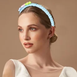 Unique Bargains Gilr's Elegant Flower-shaped Headbands 5.51"x4.72"x0.83" 1 Pc