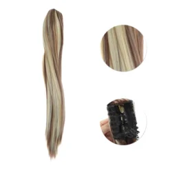 Unique Bargains Long Straight Hair Wig Hair Clips 21.65" Length 1 Pc -UNIQUE BARGAIN Shop GUEST a76a4de9 d5d2 4a26 8598 000e97a52738