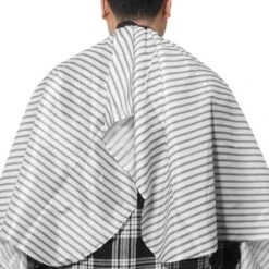 Unique Bargains Fashion Hair Cutting Cape With Brush 62.99"x55.12" Black White 1 Set -UNIQUE BARGAIN Shop GUEST a790fcd3 56d5 4fef 9290 54335c2590af