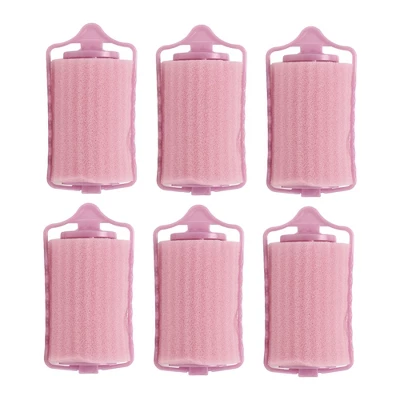 Unique Bargains Women's Sponge Foam Hair Roller 3.27"x1.73" Pink 6 Pcs 4 Unique Bargains Women's Sponge Foam Hair Roller 3.27"x1.73" Pink 6 Pcs - Image 4