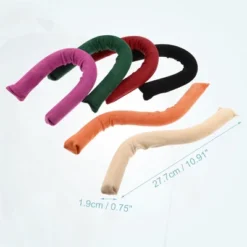 Unique Bargains Heatless Hair Curler Multicolor 6 Pcs