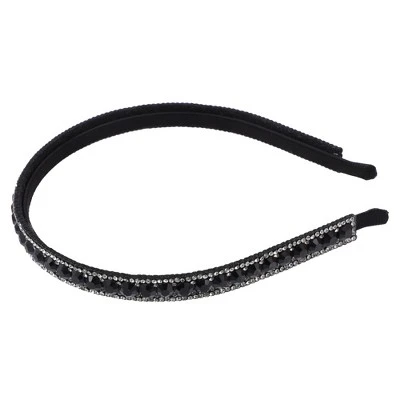 Unique Bargains Women's Rhinestone Faux Crystal Headbands Hair Accessories 0.47 Inch Wide 1 Pc 4 Unique Bargains Women's Rhinestone Faux Crystal Headbands Hair Accessories 0.47 Inch Wide 1 Pc - Image 4