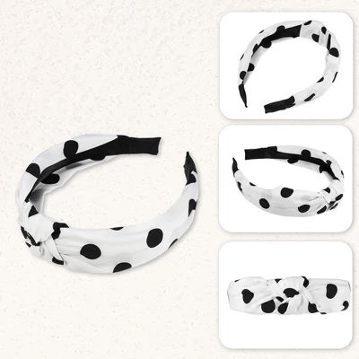 Unique Bargains Women's Polka Dot Knotted Headband 1 Pc 4 Unique Bargains Women's Polka Dot Knotted Headband 1 Pc - Image 4
