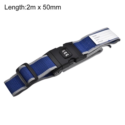 Unique Bargains Combination Lock Travel Adjustable Buckle Belt Utility Strap 2 Unique Bargains Combination Lock Travel Adjustable Buckle Belt Utility Strap - Image 2