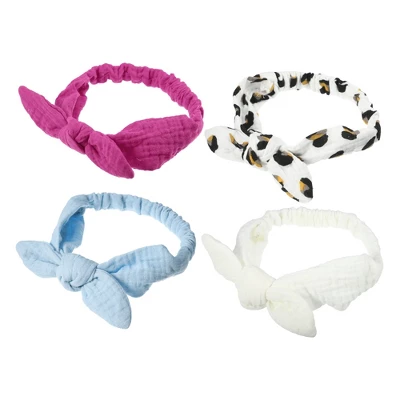 Unique Bargains Girl's Soft Wide Side Knotted Headbands 7.48"x1.97" White Blue 4 Pcs 6 Unique Bargains Girl's Soft Wide Side Knotted Headbands 7.48"x1.97" White Blue 4 Pcs - Image 6