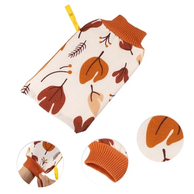 Unique Bargains Bathroom Bath Shower Gloves 9.45"x5.51" Yellow 1 Pc 2 Unique Bargains Bathroom Bath Shower Gloves 9.45"x5.51" Yellow 1 Pc - Image 2