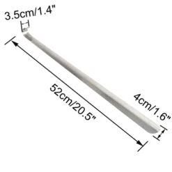 Unique Bargains Metal Durable Handle Shoe Horn Silver Tone 20.5" X 1.6" X 1.4"