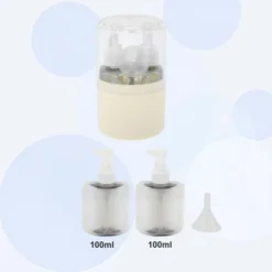 Unique Bargains Portable Travel Container Set 2 Pcs