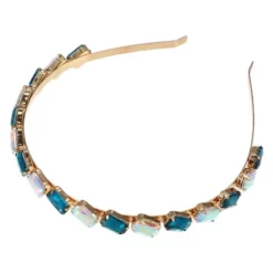 Unique Bargains Women's Metal Square Colorful Glass Crystal Rhinestone Headband -UNIQUE BARGAIN Shop GUEST ac207236 aeb9 487c 8cb4 6b3e8ff65b89