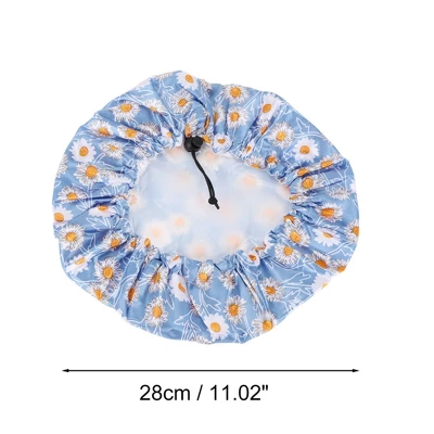 Unique Bargains Women's Flowers Bath Cap 1 Pc 1 Unique Bargains Women's Flowers Bath Cap 1 Pc