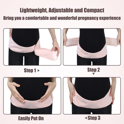 Unique Bargains Pregnancy Women Abdomen Support Adjustable Belly Bands Black 1PC 4 Unique Bargains Pregnancy Women Abdomen Support Adjustable Belly Bands Black 1PC - Image 4