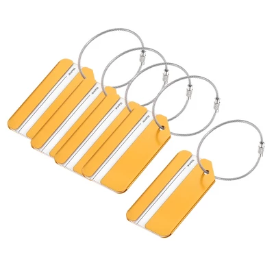 Unique Bargains Aluminium Lightweight Backpack Identifier Card Travel Luggage Tag 5 Pcs 4 Unique Bargains Aluminium Lightweight Backpack Identifier Card Travel Luggage Tag 5 Pcs - Image 4