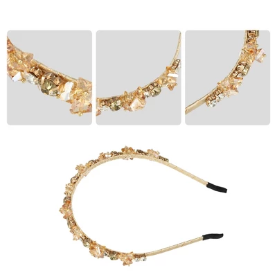 Unique Bargains Women's Bling Unspecified Shapes Rhinestone Headband 4.92"x0.59" 1Pc 2 Unique Bargains Women's Bling Unspecified Shapes Rhinestone Headband 4.92"x0.59" 1Pc - Image 2