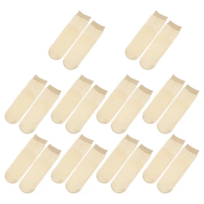 Unique Bargains Women's Nylon Anti-Slip No Show Lace Socks 10 Pairs 7 Unique Bargains Women's Nylon Anti-Slip No Show Lace Socks 10 Pairs - Image 7
