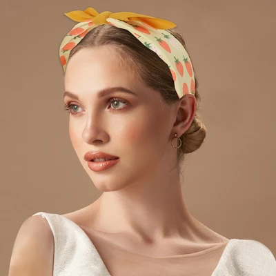 Unique Bargains Girl's Elegant Flower Headbands 6.30"x4.72"x2.05" Orange Yellow 1 Pc 1 Unique Bargains Girl's Elegant Flower Headbands 6.30"x4.72"x2.05" Orange Yellow 1 Pc