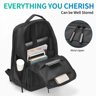 Unique Bargains Waterproof Expandable Business Backpacks With Laptop Compartment 18.9" X 13.8" 2 Unique Bargains Waterproof Expandable Business Backpacks With Laptop Compartment 18.9" X 13.8" - Image 2